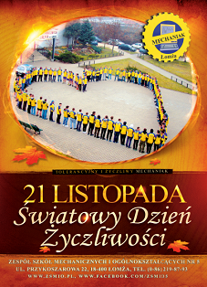 21 Listopada Światowy Dzień Życzliwości